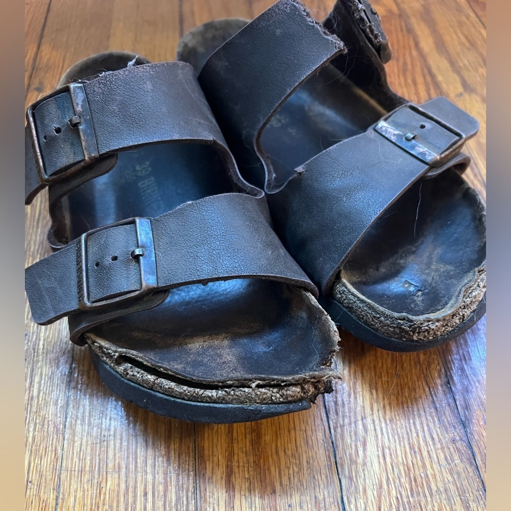 Well worn/ well loved Birkenstock sandals
